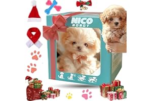 Heykomi 2026 Upgrade AI Robot Dog, Nicoo - My Smart Interactive Realistic Robot Dog Puppy That Acts Like a Real Dogs - Walking, Barking, Tail Wagging for Pet Lovers