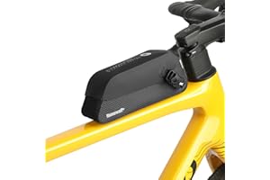 Rhinowalk Waterproof Top Tube Bike Bag IPX4 Magnetic Closure Frame Pack Slim Profile Fits Road Mountain Bike 0.6L