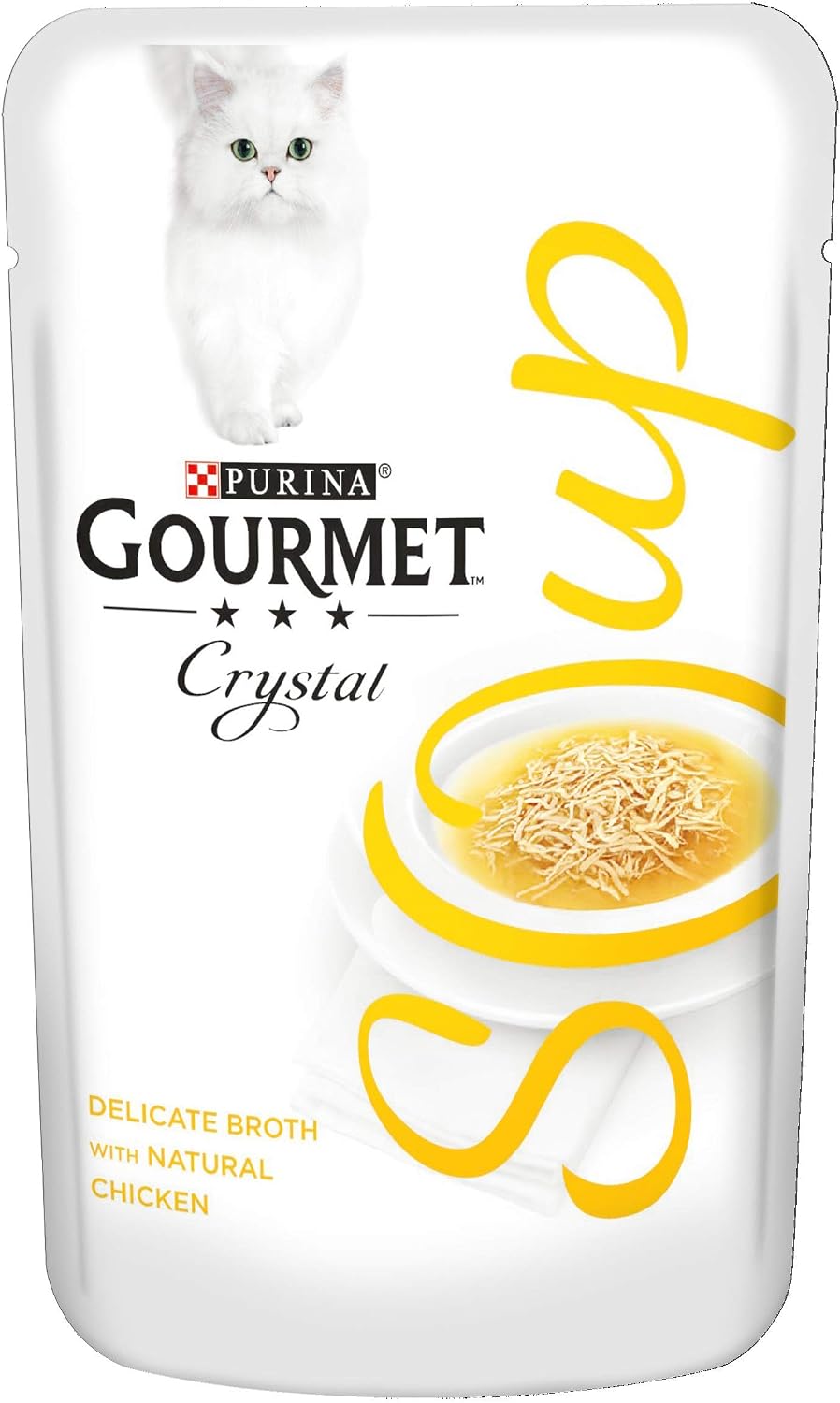 Gourmet Wet Cat Adult Soup Wet Food Pouch Tuna/Anchovies/Whitefish, 40 g - Pack of 32