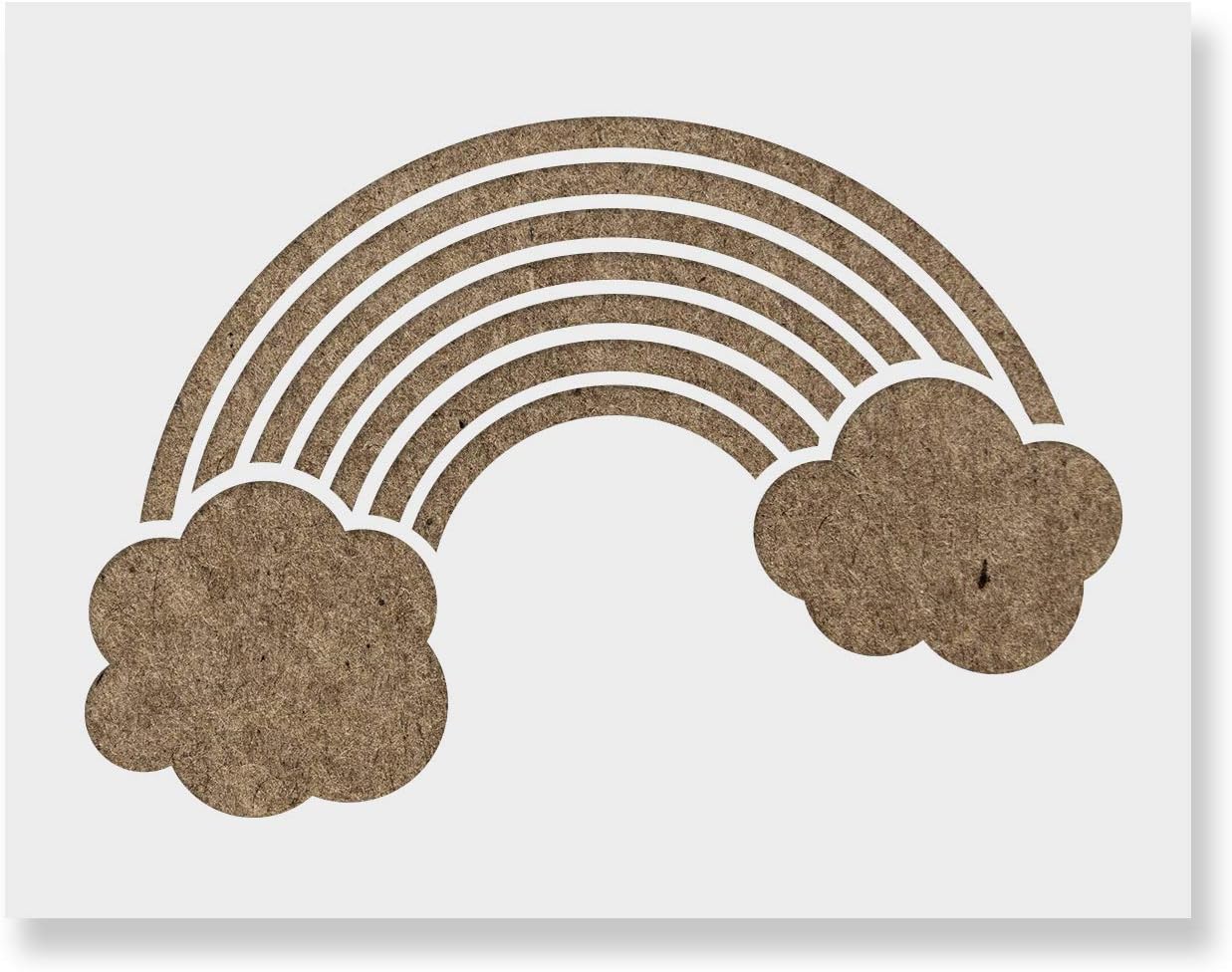 Amazon Rainbow Stencil Template For Walls And Crafts Reusable