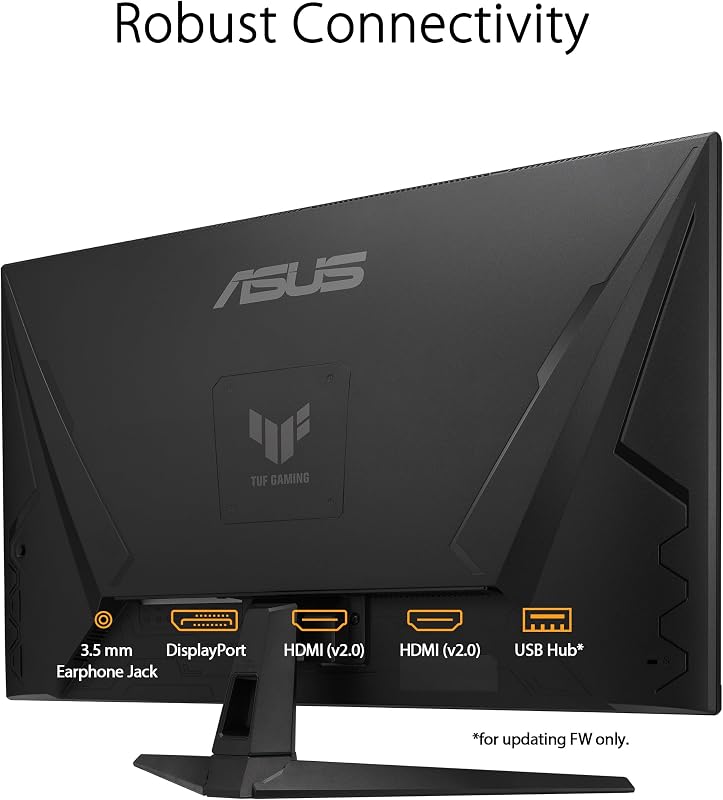Monitor de jogos asus tuf vg328qa1a 32 "full hd (overclock até 170 hz (165 hz nativo), desfoque de movimento extremamente baixo, freesync premium, 1 ms (mprt), shadow boost)