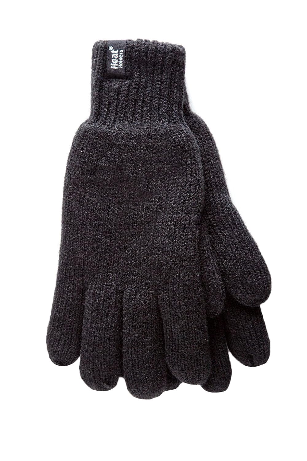 Men's 1 Pair of Heat Holder Thermal Gloves with Heatweaver Yarn Black S