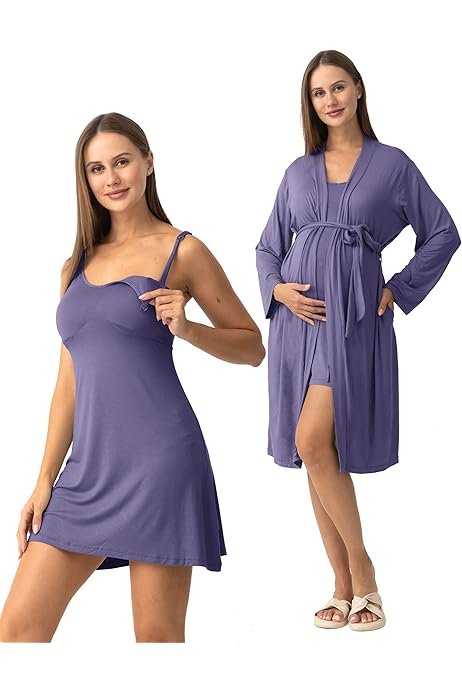 Baby Batas Camison Para Despues Del Parto Ropa Lactancia Bata De