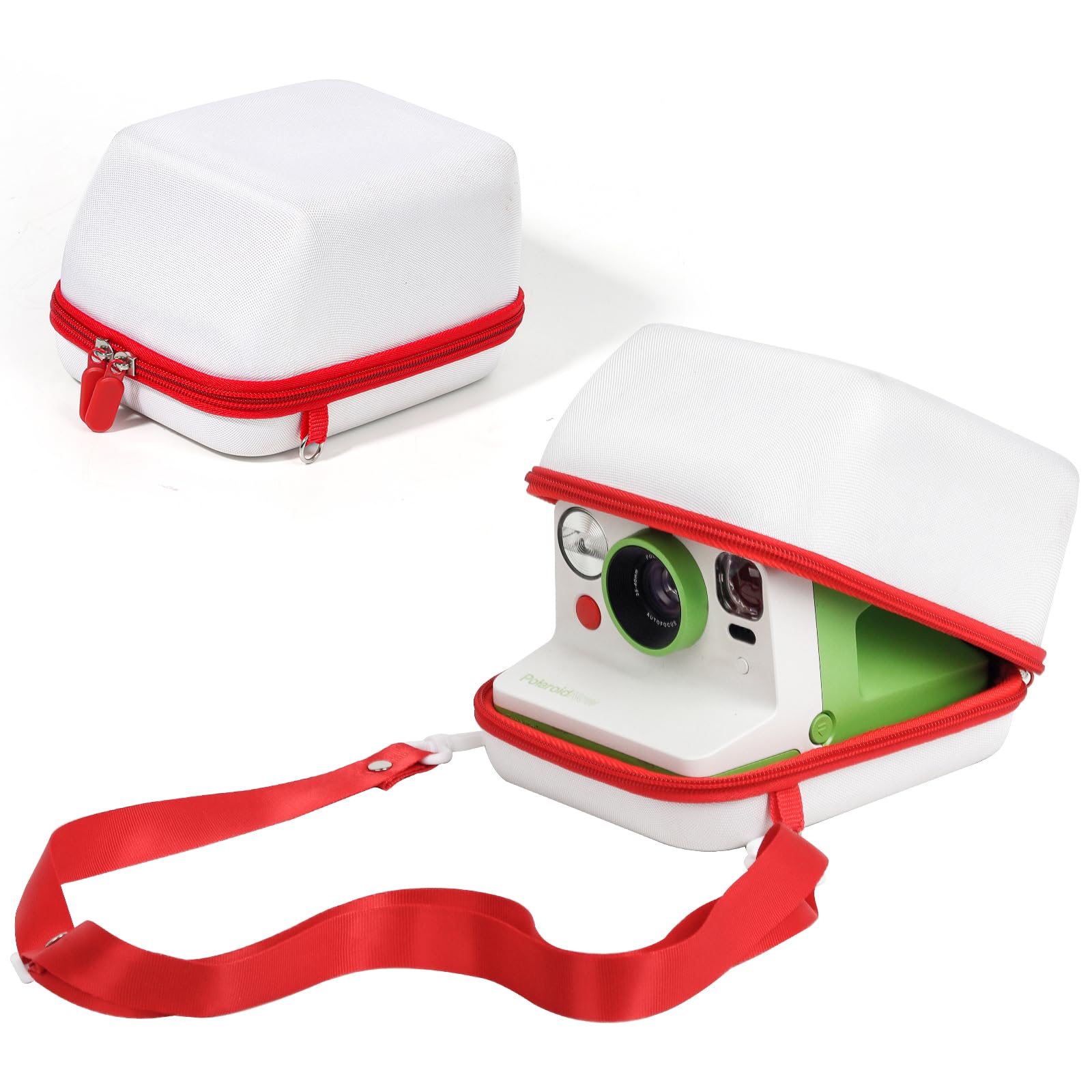 Photo 1 of WOGOZAN Protective Case for Polaroid Now 2nd/3rd, Now+ Gen 2/3rd, I-Type, OneStep+, Onestep 2, FILP, Instant Film Camera - Hard Shell Camera Case with Adjustable Shoulder Strap (White) (No Camera)