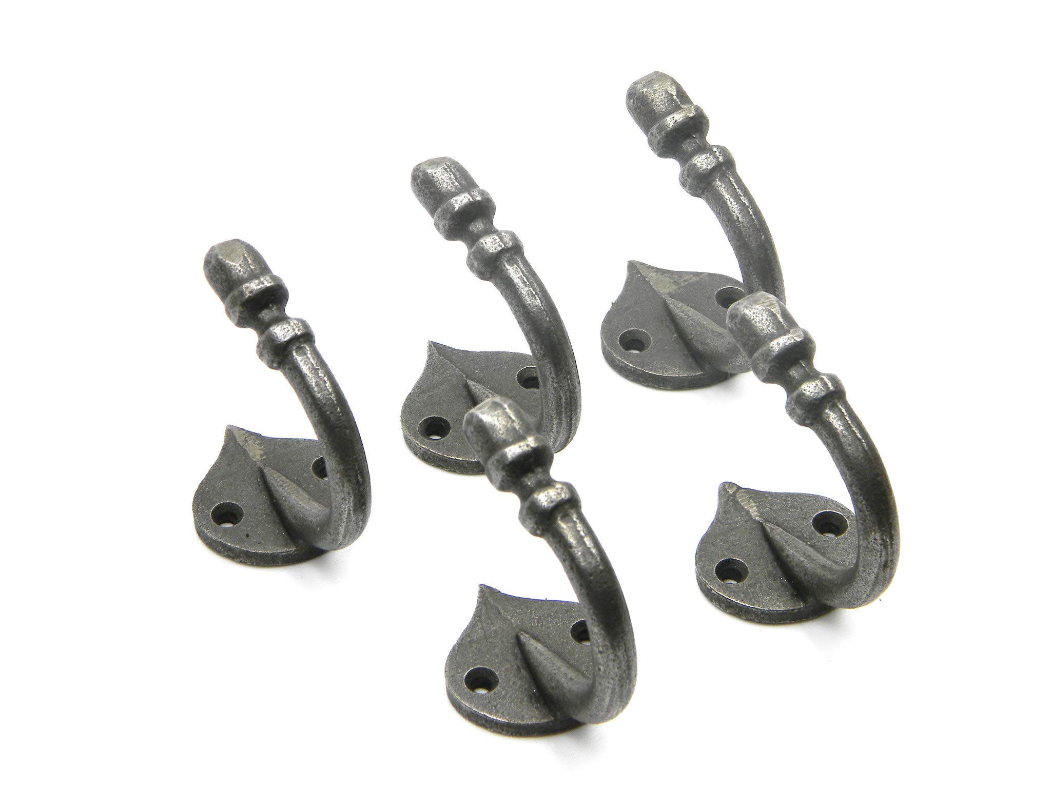 Oakcrafts Acorn Tip Spearhead Antique Iron Hooks 2" / 50mm - Pack of 5