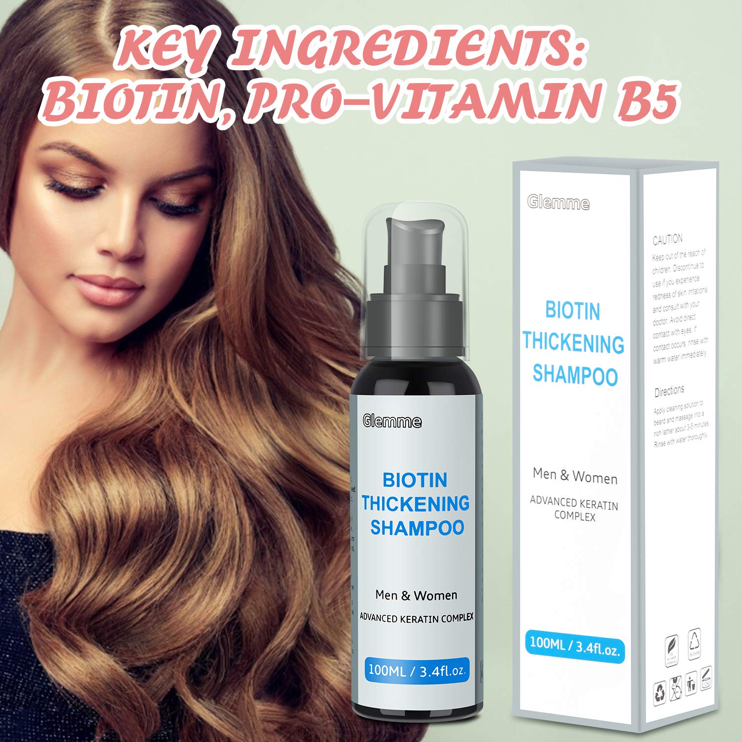 Derma Roller for Hair Growth, Biotin Hair Growth Serum + Scalp Hair Regrowth Shampoo for Men and Women, Best Hair Loss Treatment Product : Beauty