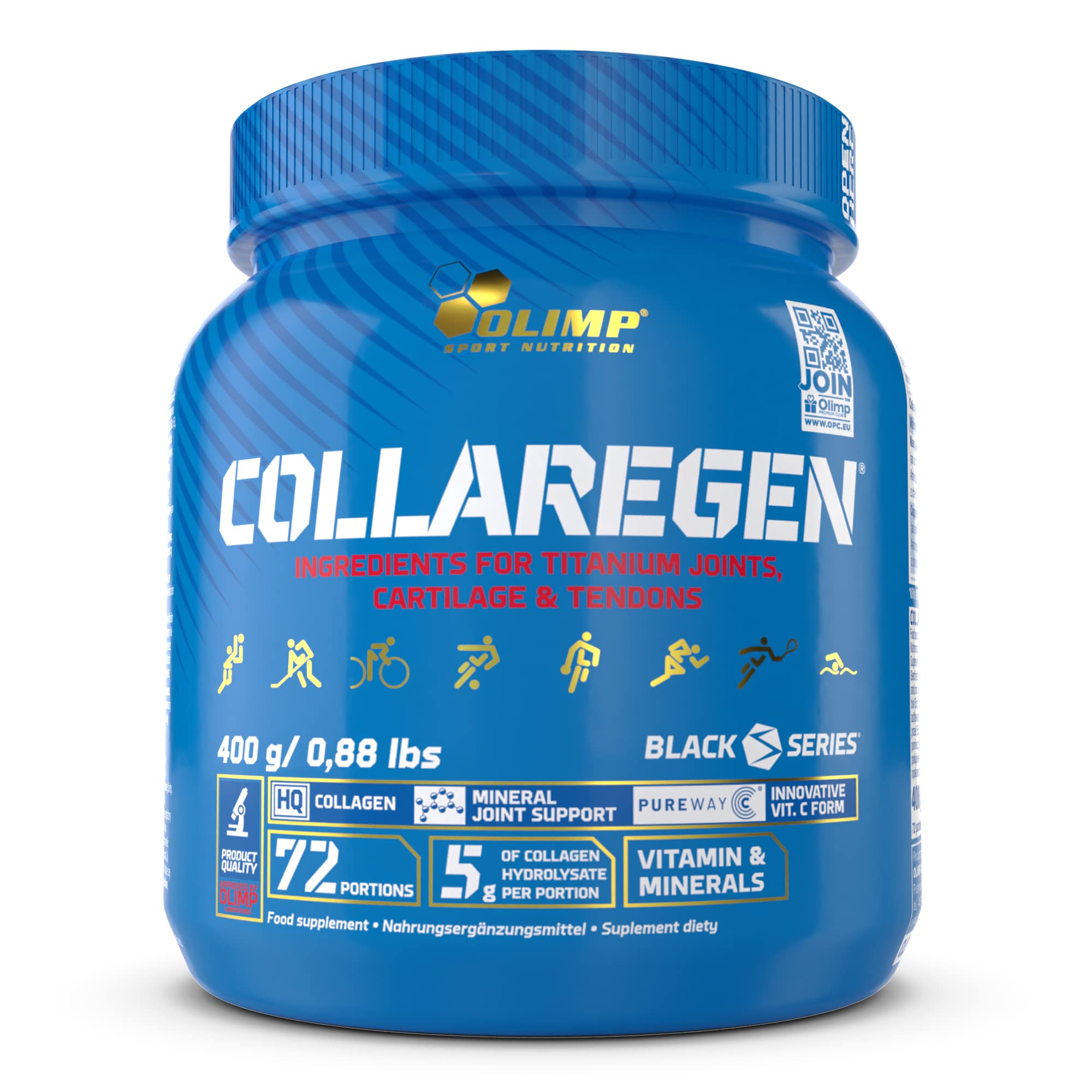 OLIMP SPORT NUTRITION Olimp Labs Collaregen Mineral Supplement, Orange Flavour Powder, 400 g