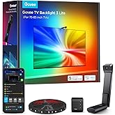 Govee TV Backlight 3 Lite with Fish-Eye Correction Function Sync to 75-85 Inch TVs, 16.4ft RGBICW Wi-Fi TV LED Backlight Stri