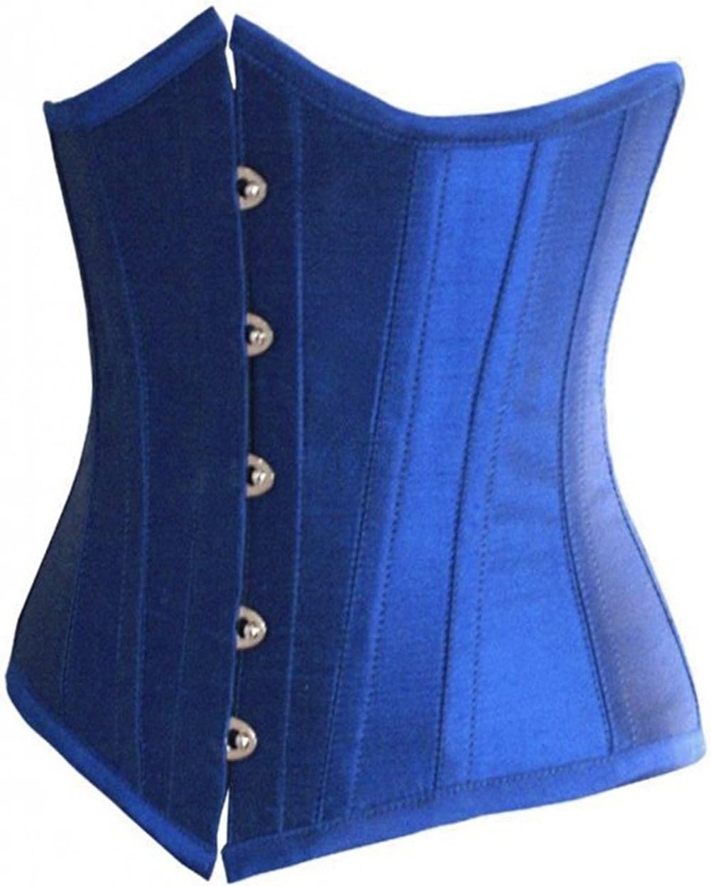KelvryWomen's Satin Waist Cincher Lace up Boned Bustier Underbust Corset