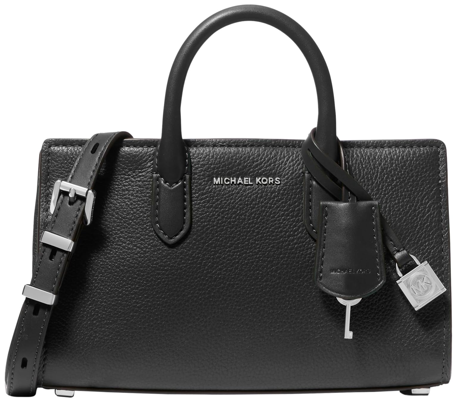 Michael Kors Scarlett Extra-Small Crossbody Bag, Silver-Tone Hardware/Black