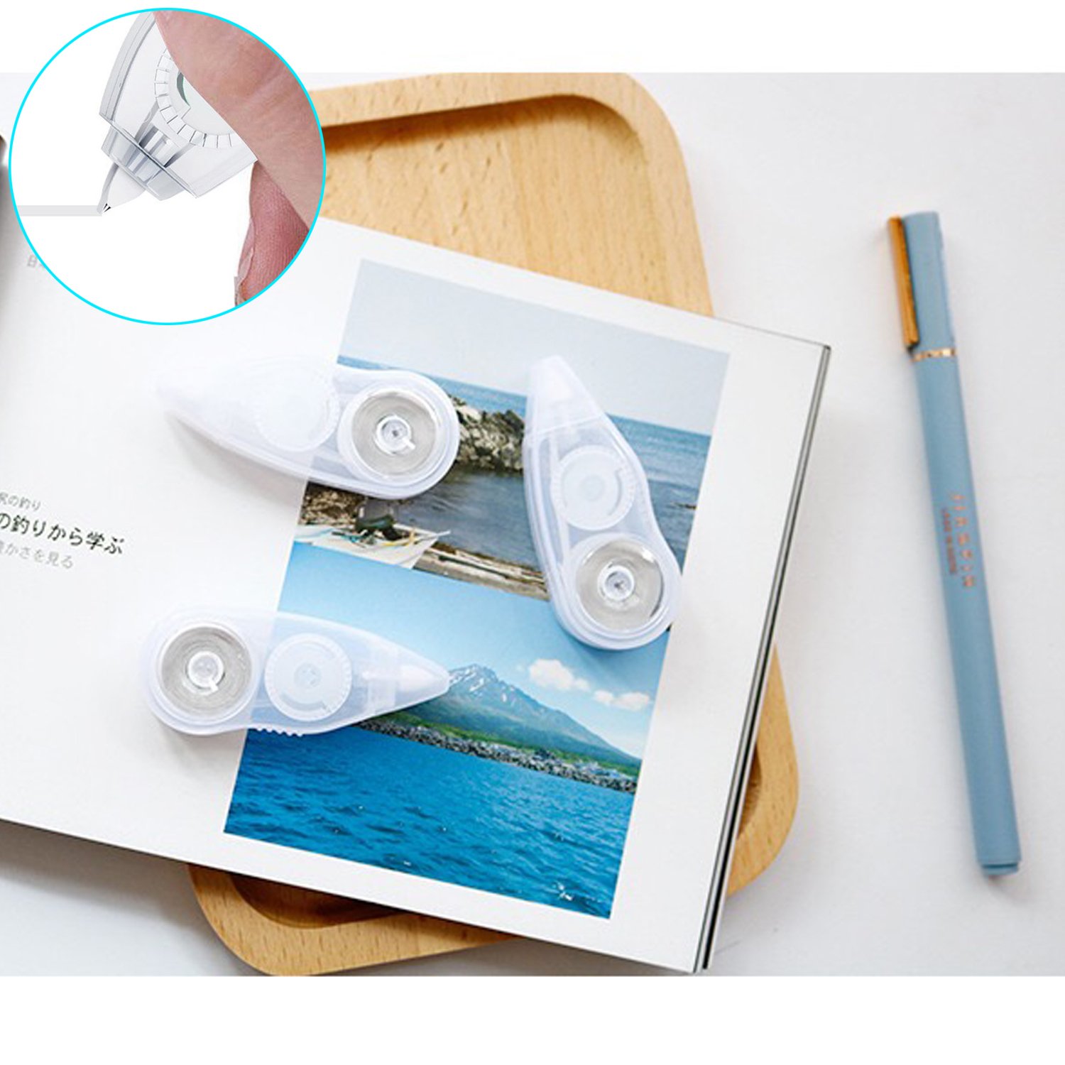 ExcelFu 20 Pack Correction Tape Mini White Out Tape Cute Writing Tape