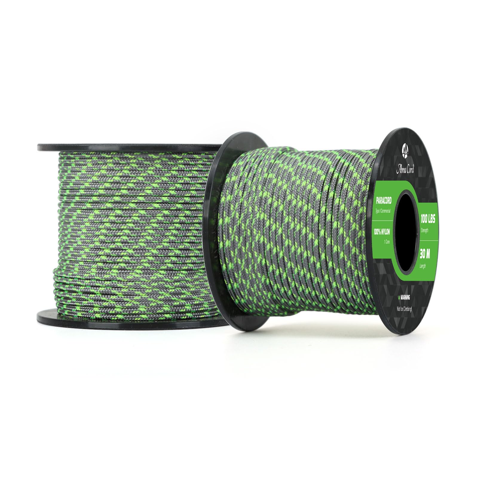 Abma Cord Paracord 100 lbs 2mm 100% Nylon 30M - Venomous