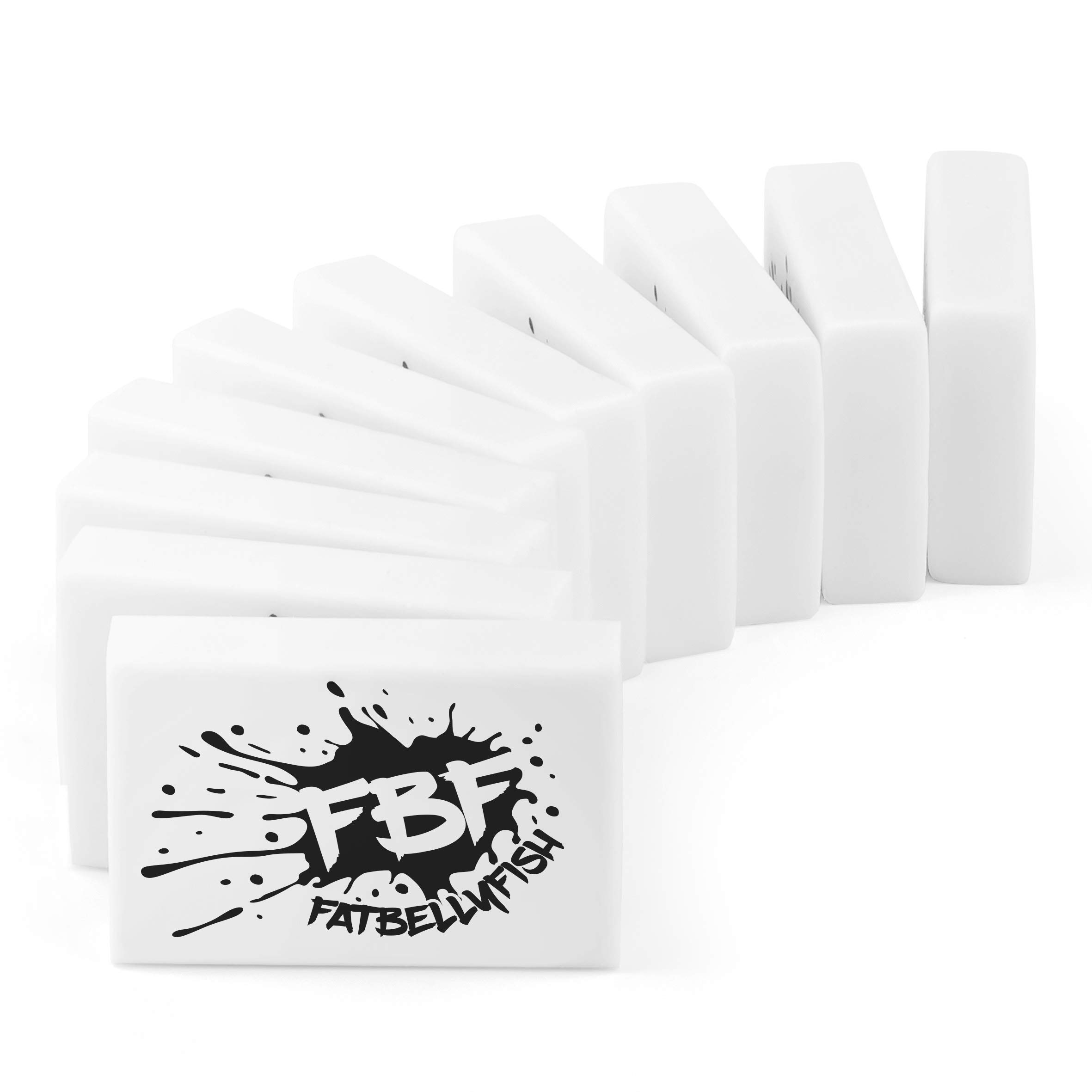 Fat Belly Fish - Pencil Erasers - Small Rubbers - Pack of 10