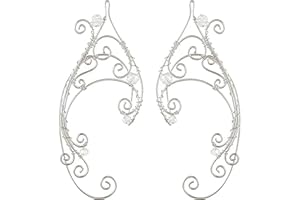 FRESHME Sliver Elf Ear Cuffs, Fairy Non Piercing Earrings