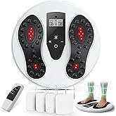 FSA EMS Foot Massager Pro for Neuropathy & Pain Relief with Upgraded Infrared Therapy, Rechargeable TENS Electric Muscle & Nerve Stimulator for Plantar Fasciitis Relief, Blood Circulation Booster