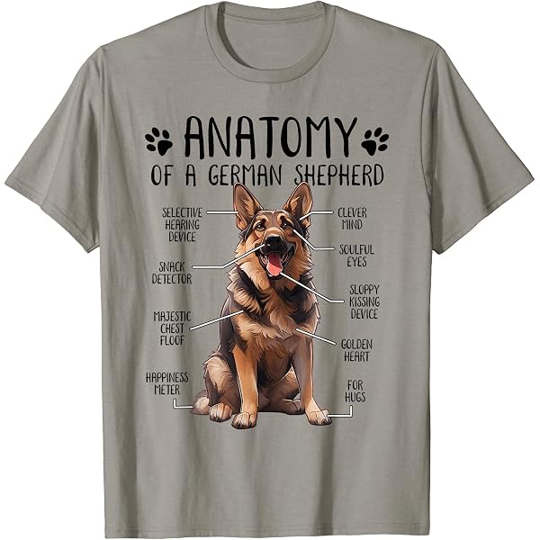 T-Shirt Unisexe German Shepherd - Cadeau Pour Propriétaire De Berger Allemand - Taille S-3XL