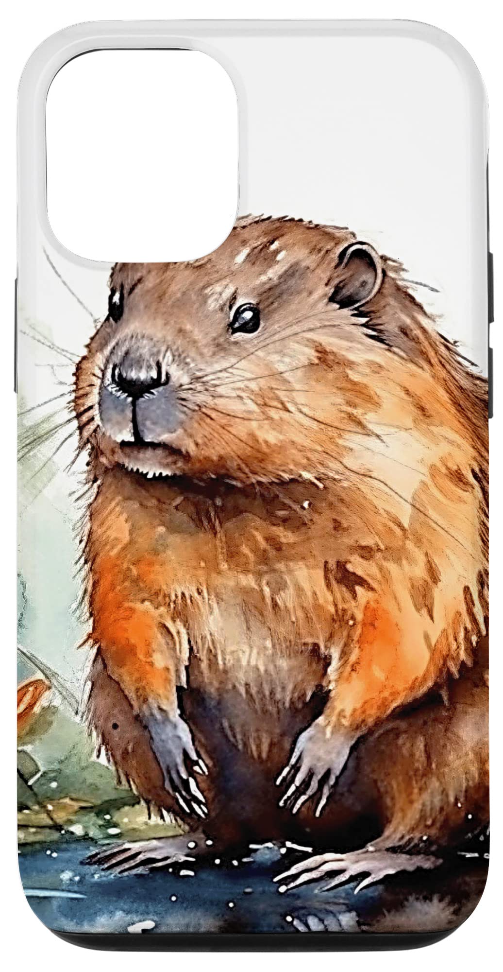 iPhone 13 Beaver Watercolor Graphic Case