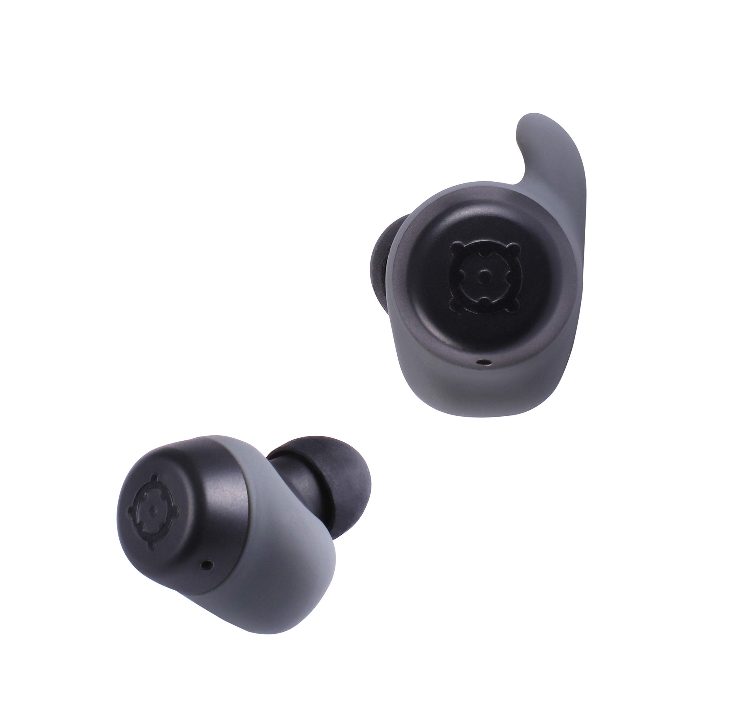 Boompods Boombuds XR Wireless Earbuds - Bluetooth 5.0 Ear Buds with Active Touch Controls & IPX7 Waterproof Rating, Headphones with Multiple EQ Settings & Secure Fit, Sweatproof for Sport, Black