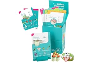 TOVLA JR. My First Recipe Box for Kids: Montessori-Inspired, Easy-to-Follow Recipes with Visual Guides. Cookbook for Kids Ages 4+ with Storage Box and Recipe Stand.