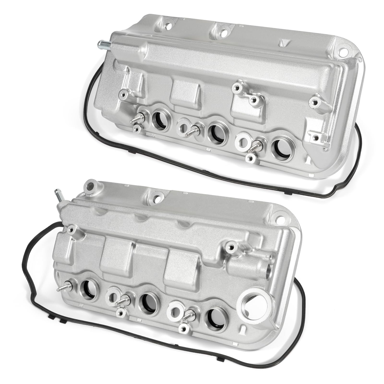 Photo 1 of Aumzong Aluminium Front Rear Engine Valve Cover Compatible with 2008-2017 Honda Accord Crosstour Odyssey Pilot Ridgeline 3.5L,2012-2015 Acura TL RDX 3.5L,Replacement 12310-R70-A00,12320-R70-A00