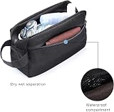 Etercycle Toiletry Bag for Men Waterproof Dopp Kit with Handle Black view 4