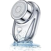 OYNUPIKR Mini Electric Shaver, Men's Travel & Office, Silver, Waterproof, USB Rechargeable, 8000rpm, 25 Blades