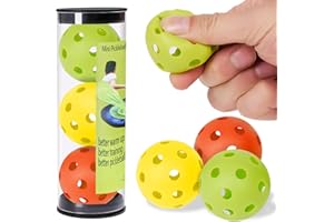 Mini Pickleball Training Balls - Warm Up Pickleball Drills, Enhance Reaction Time & Hand-Eye Coordination | Ideal Gift for Al