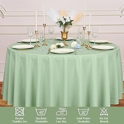 12 Pack Round Tablecloth Sage Green Polyester Round