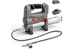 Mayoki Cordless Grease Gun Kit Compatible with Dewalt 20V MAX Battery, 10000 PSI 5-Speed Grease Gun w/ 20V 2.0Ah Battery and Charger, 31In Flexible Hose, Ideal for Machinery Automotive Maintenance