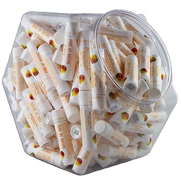 Amazon.com : 150-Pack Lip Balm in Bulk by Naturistick. Mango Flavor. 100%  Natural Ingredients. Includes Display Fishbowl. Best Beeswax Chapstick for  Dry, Chapped Lips. Made in USA : Beauty Amazon.com : 150-Pack Lip Balm in Bulk by Naturistick. Mango Flavor. 100%  Natural Ingredients. Includes Display Fishbowl. Best Beeswax Chapstick for  Dry, Chapped Lips. Made in USA : Beauty