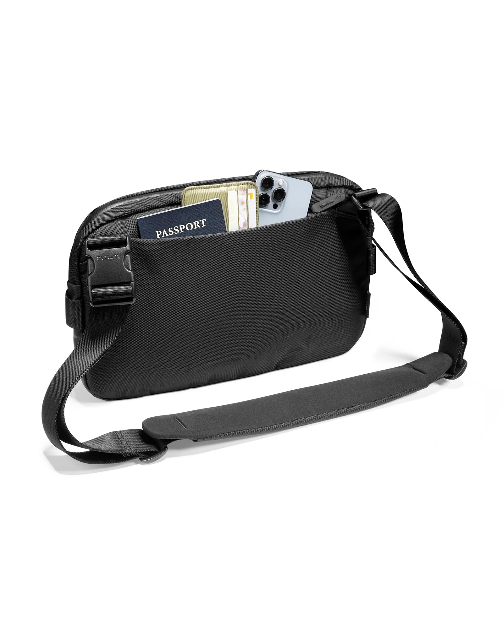 tomtoc Compact EDC Sling Bag, Minimalist Chest Shoulder Backpack Crossbody Bag for Men Women, Lightweight Carry Casual Bag