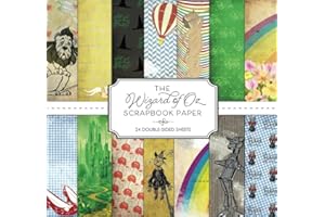 The Wizard of Oz Scrapbook Paper 24 Double-Sided Sheets: Perfect for Junk Journals, Paper Crafts and more!