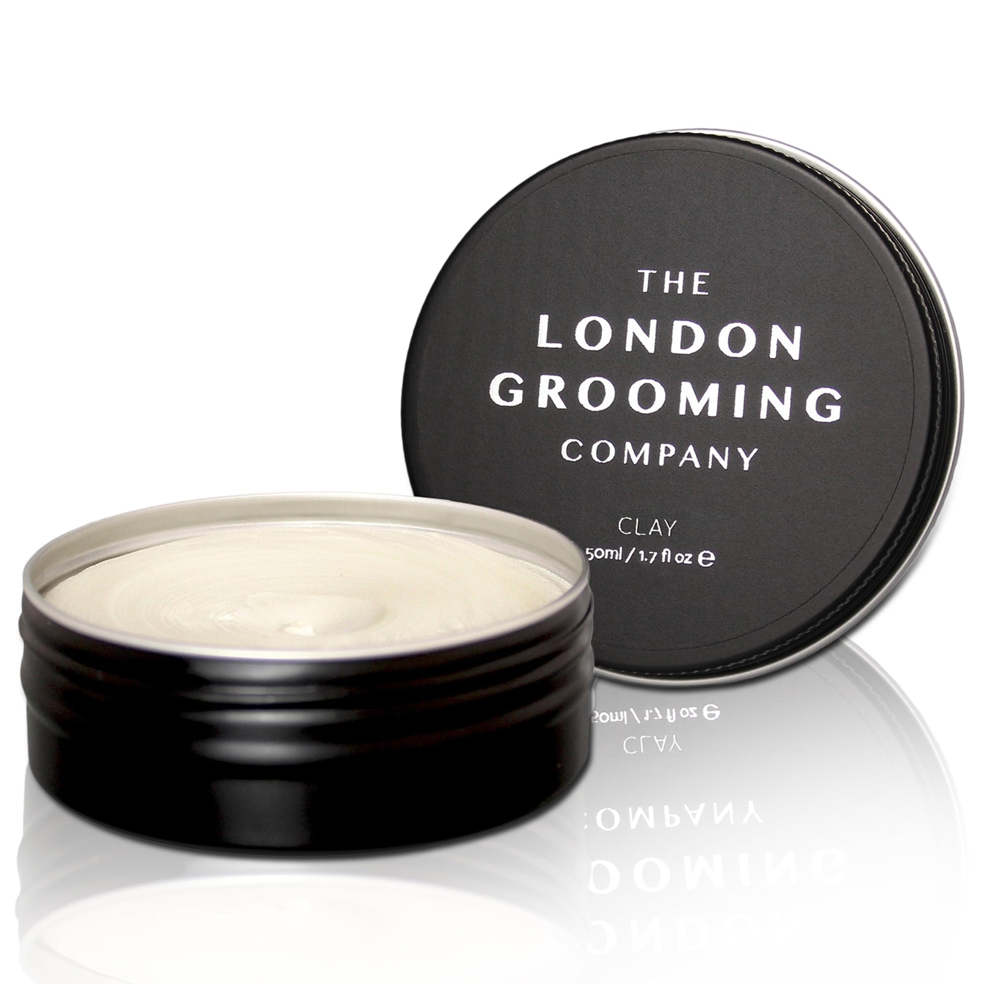 The London Grooming Company Hair Clay Men | 50ml (1.7 Fl Oz) | Firm All-Day Hold Matte Clay Hair Men | Easy To Wash Out Matt Clay Hair | Mens Hair Clay | Hair Putty | Matte Hair Clay Wax