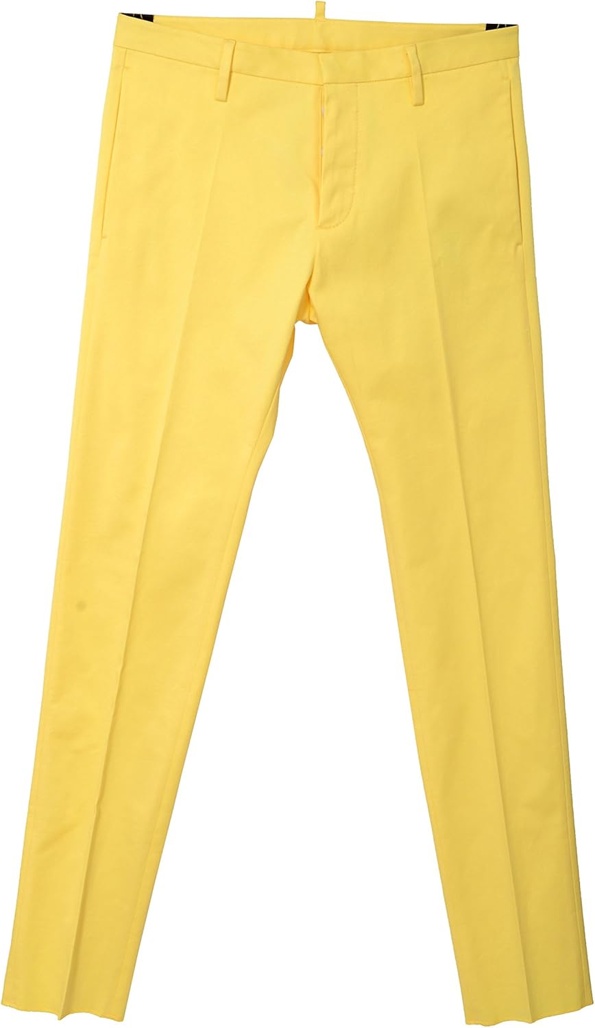 DSQUARED2 Men's Light Yellow Casual Pants US 28 IT 44 at Amazon Men’s