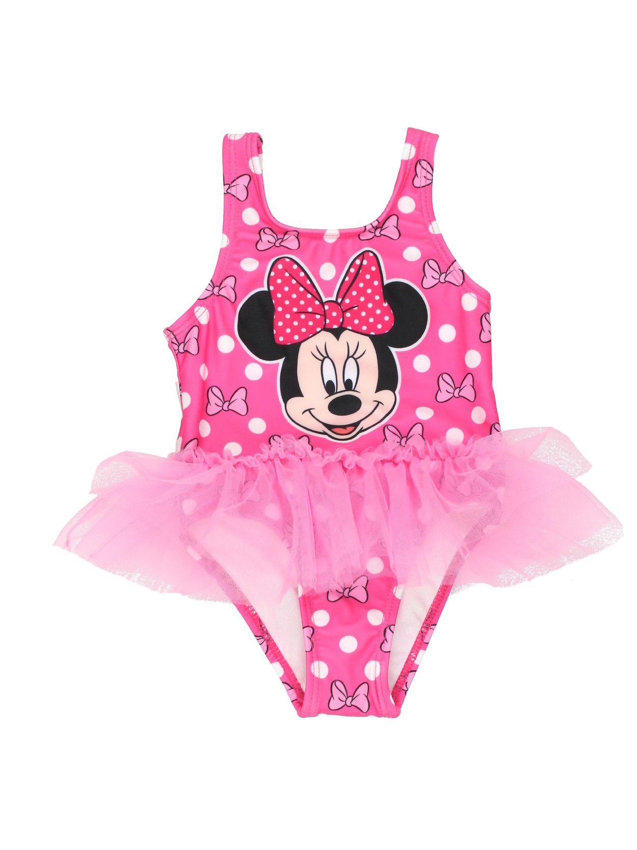 Disney Minnie Mouse Girls Swimwear Swimsuit (Baby/Toddler/Little Kid)