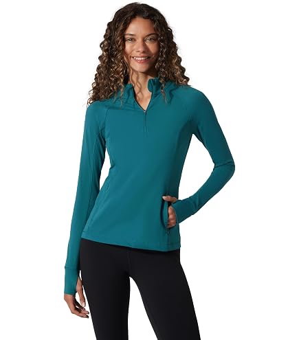 Yogalicious Womens Crosstrain Half Zip Up Jacket with Thumbholes