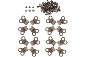 Angoily 24 Sets Boot Lace Hook Repair Kit with Rivets for Hiking Climbing Shoes Outdoor Mountaineering