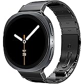 MoKo Metal Band for Samsung Galaxy Watch 8 Band 40mm 44mm/Galaxy Watch 8 Classic 46mm, Business Stainless Steel Strap Adjustable Metal Wristband Replacement for Men Women