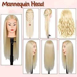 Mannequin Head Human Hair 26"-28" Female 80% Human