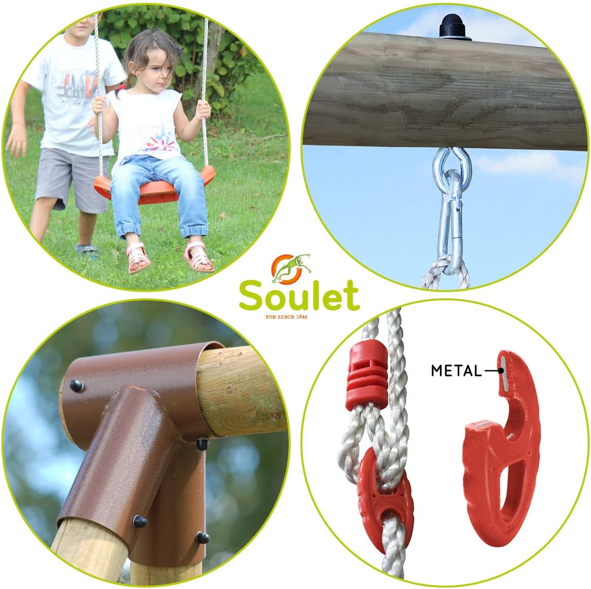 Soulet Petit Portique En Bois 1 Agres Balancoire Hanna Balancoires Aires De Jeux Mkyra Org