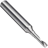 LMT Onsrud 63-610 Solid Carbide Upcut Spiral O Flute Cutting Tool, Inch, Uncoated (Bright) Finish, 22 Degree Helix, 1 Flute, 2.0000" Overall Length, 0.1250" Cutting Diameter, 0.2500" Shank Diameter
