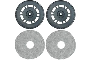 S YTALAND Ytaland 2 Pack Replacement Mop Pads Holder for Dreame L10s Pro Ultra Heat /X40 Ultra/ L20 Ultra Robot Vacuum Cleaner Accessories, Washable Mopping Pad