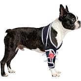 Moysoon Dog Front Leg Brace for Left &amp; Right Leg, (Size S). | Dog Elbow&amp;Shoulder Support Pad with Breathable SBR Neoprene&amp;Metal Support Stays,Daily Elbow Protection for Dogs.