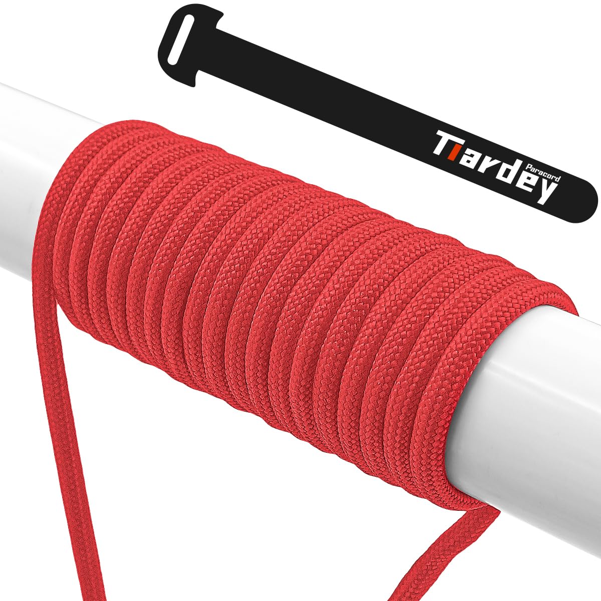 Tiardey PPF-021 Paracord 4mm 100ft (31m) 7 Core Strand,Tear-resistant,Nylon Cord,Mil Spec Type III Paracord,Holds up to 250kg for Outdoor Survival Camping