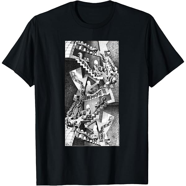 Amazon.com: M.C. Escher Relativity T-Shirt : Clothing, Shoes & Jewelry