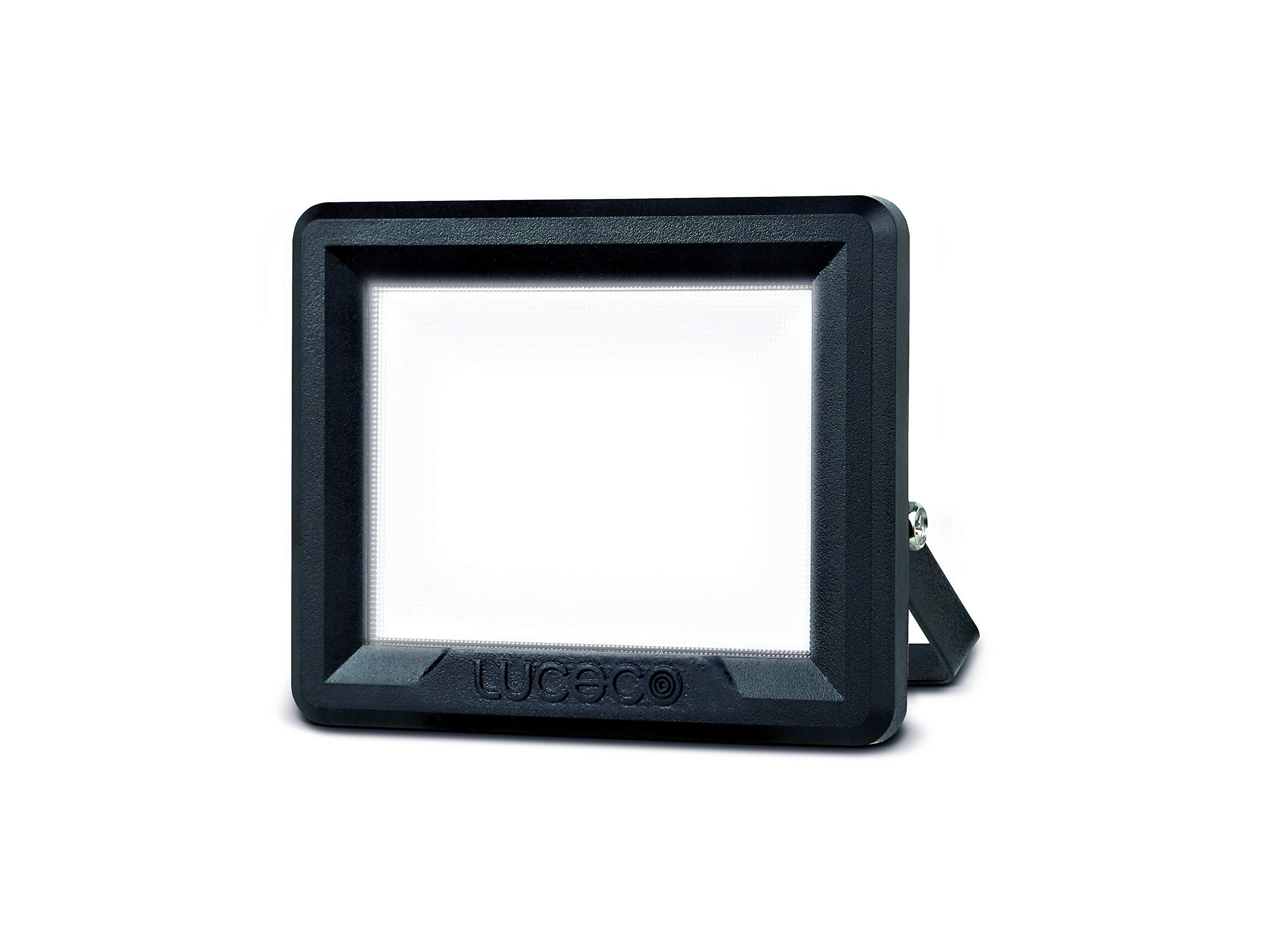 Luceco Eco Flood Ip65 Blk 800Lm 10W 4000K - 1M Cable