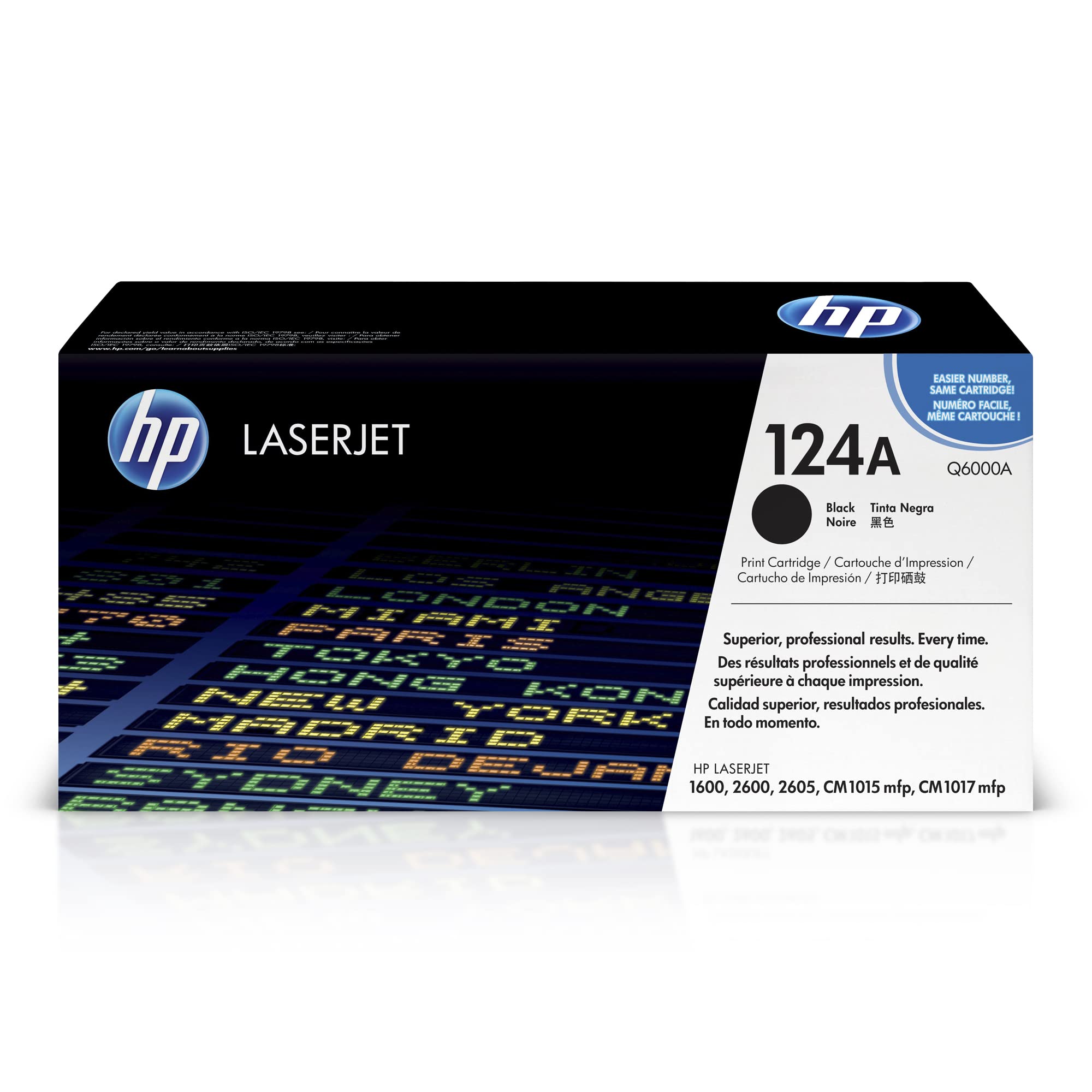HP Q6000A 124A Original LaserJet Toner Cartridge, Black, Single Pack