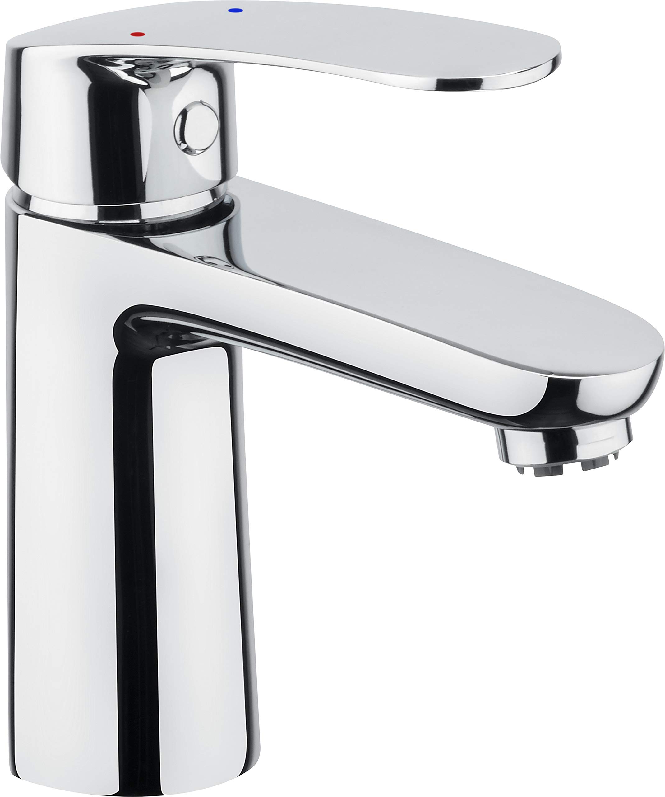 Cornat Belmont BEL12 Single-Lever Washbasin Drain Low Pressure Tap for Bathroom/Sink Fitting/Chrome-Plated, Silver
