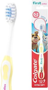 Colgate Kids Toothbrush 0-2 Years Extra Soft Bristles Small Head Non-Slip Handle