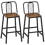 YATINEY Set of 2 Bar Stools, 24.2 Inch Barstools
